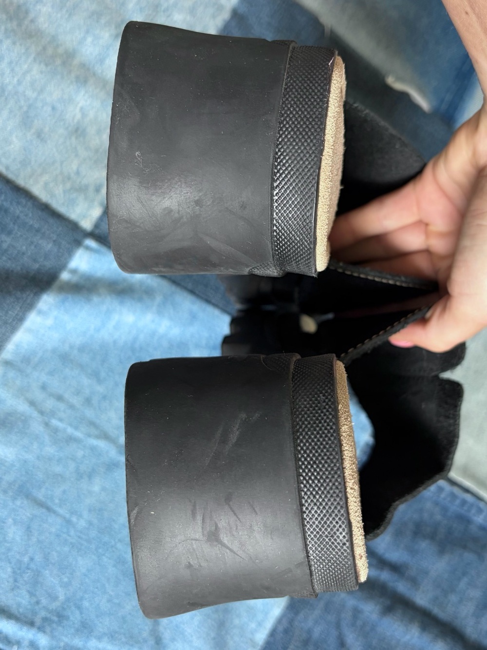 black shoes